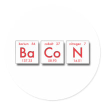 Chemistry Bacon Sticker