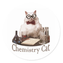 Chemistry Cat (from 9gag memes reddit) Stickers