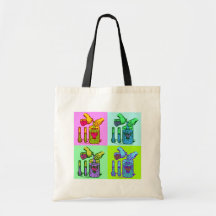 Chemistry Displacement Pop Art Bags