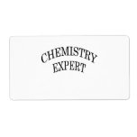 Chemistry Expert Personalised Shipping Label