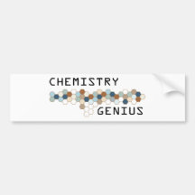Chemistry Genius Bumper Stickers