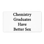 Chemistry Graduates Have Better Sex Custom Shipping Label