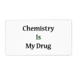 Chemistry Is My Drug Personalized Shipping Label