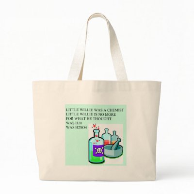 chemistry little willie rhyme canvas bags by jimhartley