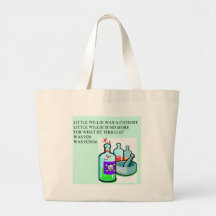 chemistry little willie rhyme canvas bags
