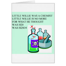 chemistry little willie rhyme card