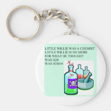 chemistry little willie rhyme keychains