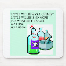 chemistry little willie rhyme mouse pad