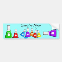 Chemistry Major Gifts Beeker Design Bumper Sticker