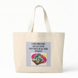 chemistry: never lick the spoon canvas bags