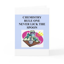 chemistry: never lick the spoon