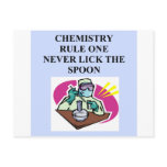 chemistry: never lick the spoon post cards