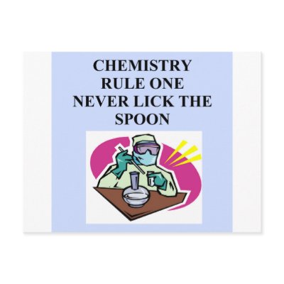 chemistry: never lick the spoon by jimhartley