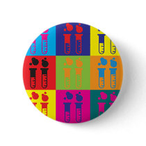 Chemistry Pop Art Button