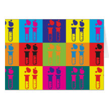 Chemistry Pop Art Greeting Cards