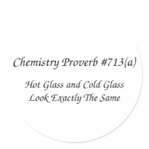Chemistry Proverb Sticker