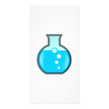 Chemistry Science Beaker Personalized Photo Card