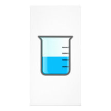 Chemistry Science Beaker Photo Card