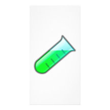 Chemistry Science Test Tube Photo Greeting Card