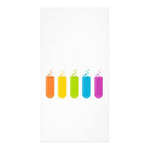 Chemistry Science Test Tubes Photo Card