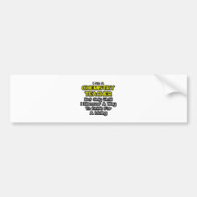 Chemistry Teacher .. Drink for a Living Bumper Sticker