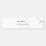 Chemists Blow Stuff Up Bumper Sticker