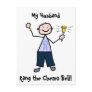 Chemo Bell - Lavender Ribbon Male Postcard