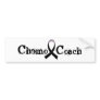 Chemo Coach - Black Ribbon Bumper Stickers