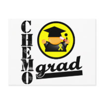 Chemo Grad Testicular Cancer Ribbon Postcards