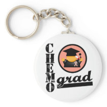 CHEMO GRAD Uterine Cancer Ribbon Keychain