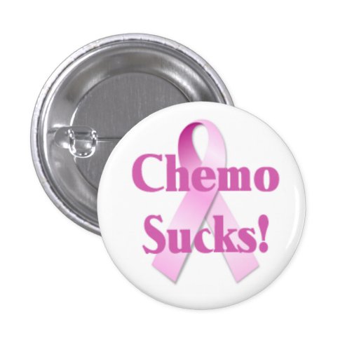 Chemo Sucks Breast Cancer Button