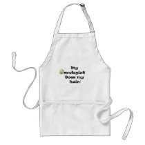 ChemoHair Blk Ltrs Aprons