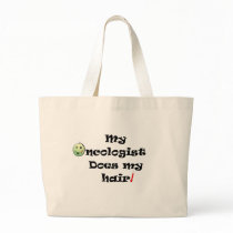 ChemoHair Blk Ltrs Canvas Bags