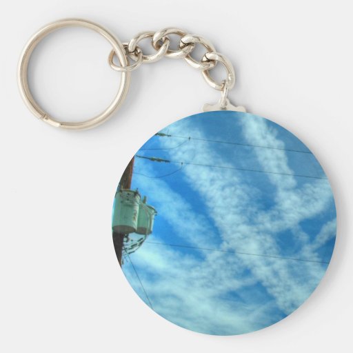 Chemtrail Grid In The Sky Key Chains