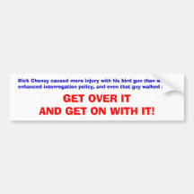 Cheney's Bird Gun Bumper Sticker