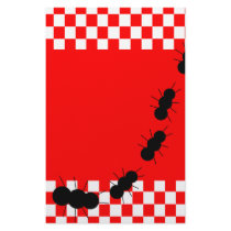 Chequerboard Ants Custom Stationery