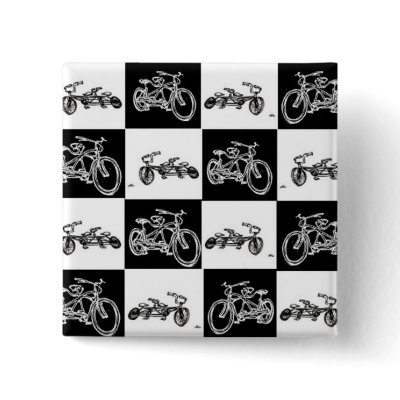 chequerboard bicycles by Stitchlip