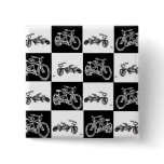 chequerboard bicycles buttons