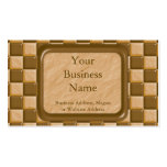 Chequerboard - Chocolate Peanut Butter Business Card