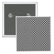 Chequerboard Illusion Square Button
