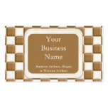 Chequerboard - Milk Chocolate and White Chocolate Business Card Template