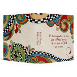 Chequerboard Whimsy Affirmation Binder