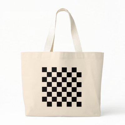 chequered canvas bag by ab_photodesigner