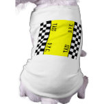 Chequered Cab Taxi Design Pet Clothes
