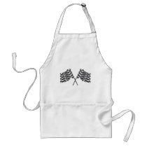 chequered cross flags apron