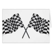 chequered cross flags
