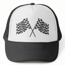 chequered cross flags