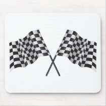 chequered cross flags
