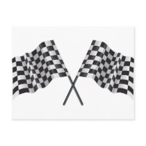chequered cross flags