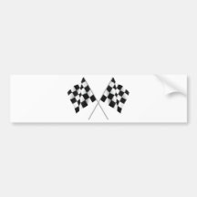 Chequered Flag Bumper Sticker